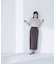 ハイネックシアーボリュームブラウス