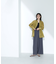リネンライクリボンイージーワイドパンツ