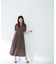 リネンライクベルテッドワンピース