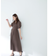 リネンライクベルテッドワンピース
