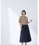 ワイドベルトタフタスカート