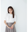 ラッフルタイブラウス