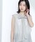 ブライトシアーリボンボウブラウス