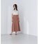 ハイウエスト切替フレアスカート