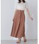 ハイウエスト切替フレアスカート