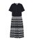 アンサンブルボーダーニットワンピース