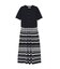 アンサンブルボーダーニットワンピース