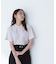 フロントタックフレアスリーブブラウス