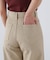カラーワイドストレートツイルパンツ