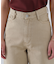 カラーワイドストレートツイルパンツ