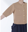 エンブレムボタンニットジャケット半袖