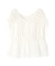 シアードロストギャザーブラウス
