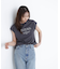フレンチスリーブロゴTシャツ
