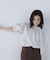 リネンライクサイドタイブラウス
