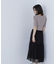 アシメカラードッキングワンピース