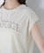 ベロアロゴ刺繍トップス
