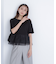 シフォンドッキングペプラムカットソー