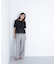 シフォンドッキングペプラムカットソー