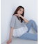 シフォンドッキングペプラムカットソー