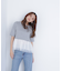 シフォンドッキングペプラムカットソー