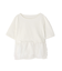 シフォンドッキングペプラムカットソー