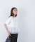 シフォンドッキングペプラムカットソー