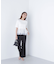シフォンドッキングペプラムカットソー