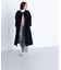 フォルムノーカラーロングコート