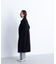 フォルムノーカラーロングコート