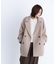 ダブルブレストフォルムミドルコート