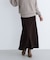 バイアスサテンナロースカート