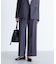 パウダリーツイルセットアップシリーズ　ワイドストレートパンツ