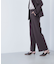 パウダリーツイルセットアップシリーズ　ワイドストレートパンツ