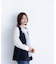 メタルボタンペプラムジレ