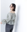 シアーギャザーペプラムブラウス