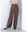くびれ仕込みベルテッドパンツ