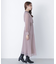 ベロアリボンプリーツワンピース