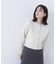 エンブレムボタンニットジャケット