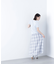 カラーヤーンチェックスカート
