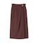 ベルテッドタックナロースカート