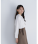 アシメラッフルボウブラウス