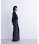 フェイクレザーベルテッドワイドパンツ