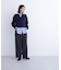 フェイクレザーベルテッドワイドパンツ