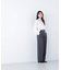 フェイクレザーベルテッドワイドパンツ