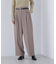 フェイクレザーベルテッドワイドパンツ