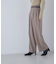 フェイクレザーベルテッドワイドパンツ