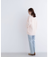 Vネックシャギー接結コーディガン