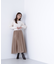 ケーブルニットドッキングワンピース