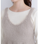 ヘアリーペプラムキャミセットニット