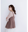 ヘアリーペプラムキャミセットニット